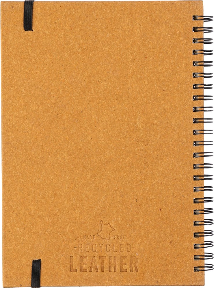 Notizbuch aus recyceltem Leder A5 Egon