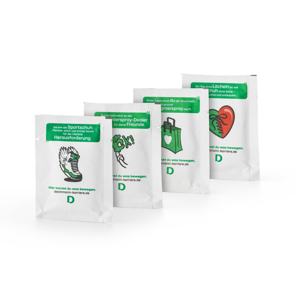 Papier Sachets mit Tücher