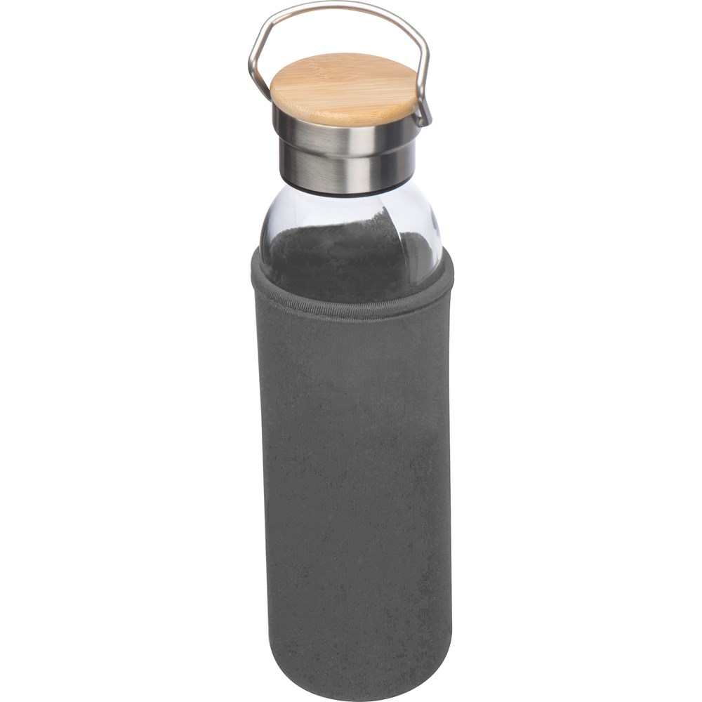 Glasflasche mit Neoprenüberzug, 600ml