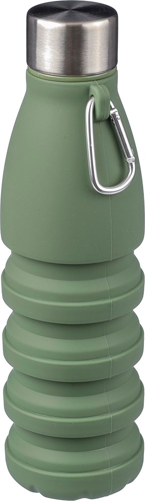Faltbare Silikon-Trinkflasche 550 ml Erin Faltbare Silikon-Trinkflasche 550 ml Erin