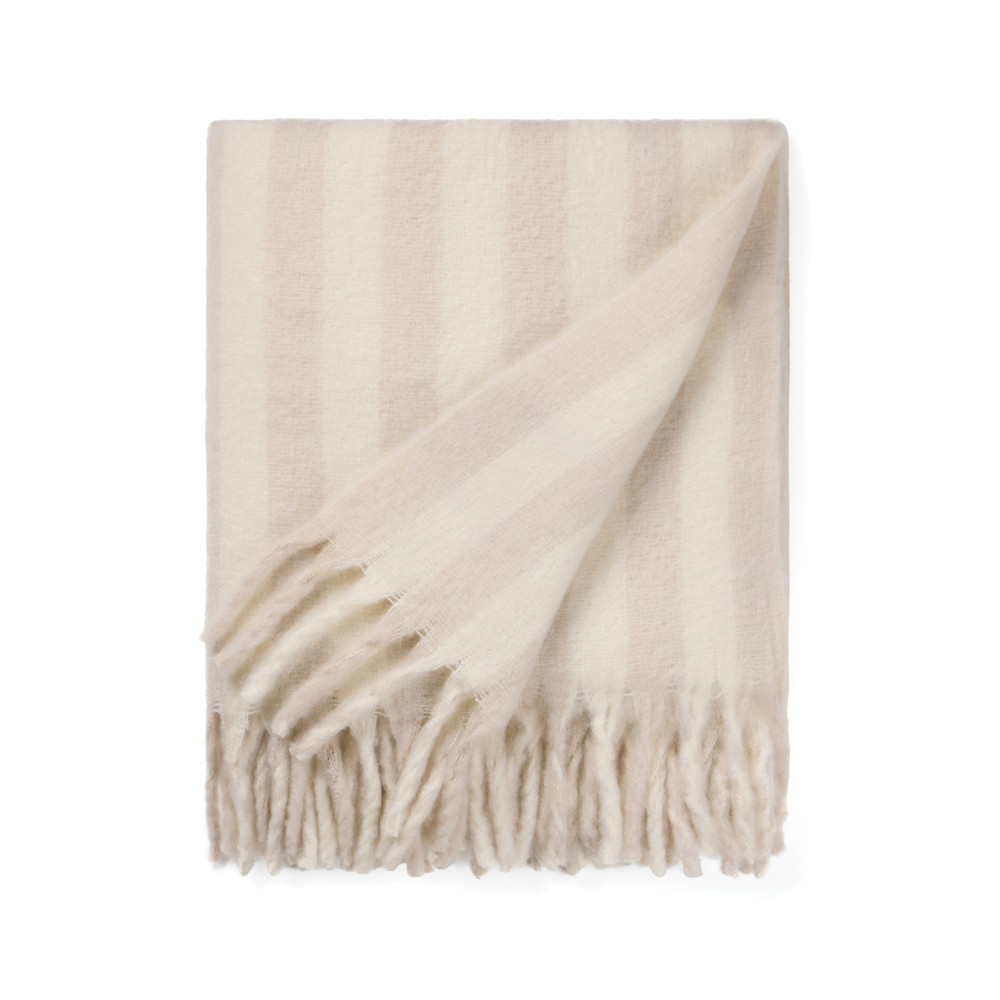 VINGA Lioro Decke aus GRS Wollmischung - beige (± PMS beige)