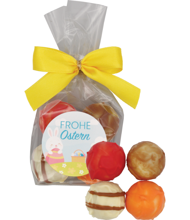 4er Osterpralinen mit Aufkleber