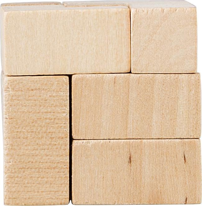 Würfelpuzzle aus Holz Amber
