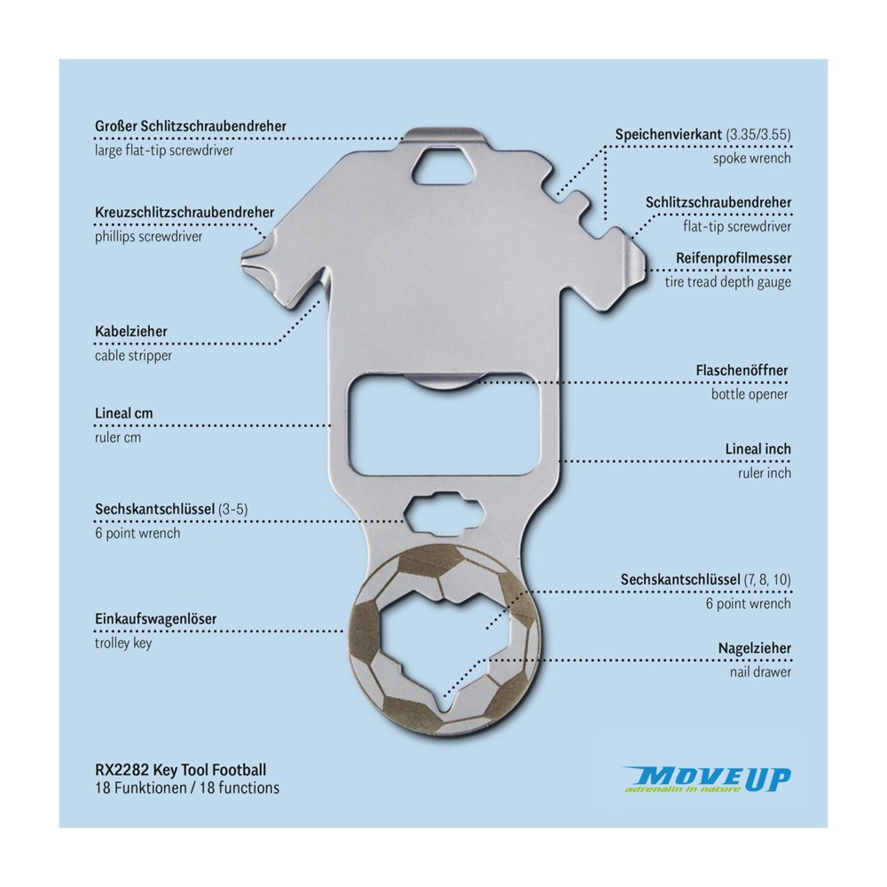 Geschenkartikel: ROMINOX® Key Tool Football / Fußball (18 Funktionen) im Motiv-Mäppchen Frohe Weihnachten Geschenkartikel: ROMINOX® Key Tool Football / Fußball (18 Funktionen) im Motiv-Mäppchen Frohe Weihnachten