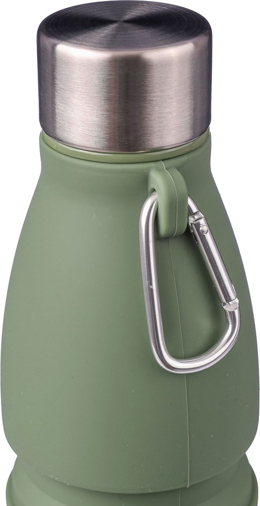 Faltbare Silikon-Trinkflasche 550 ml Erin Faltbare Silikon-Trinkflasche 550 ml Erin