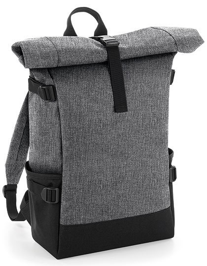 BagBase - Block Roll-Top Backpack