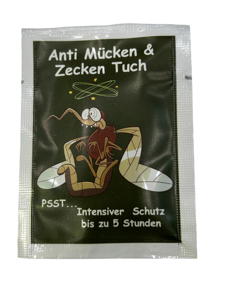 Anti-Mücken-Zekcen Tuch im Sachet aus Papier Pet/Alu/Papier