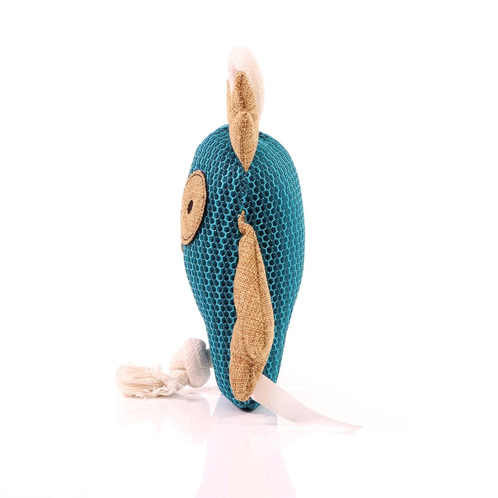 Hundespielzeug Eule, blau, one size