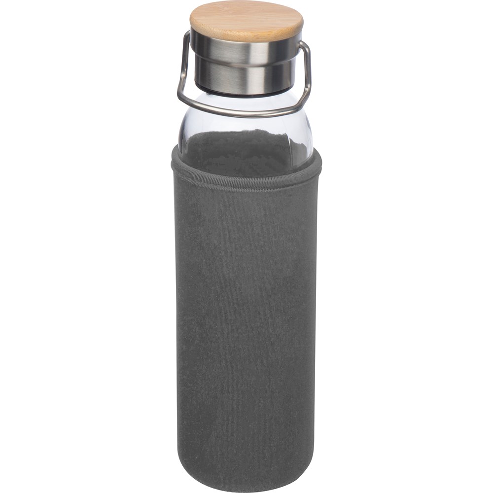Glasflasche mit Neoprenüberzug, 600ml