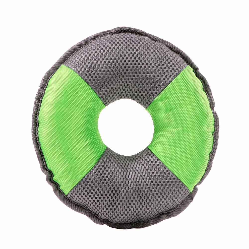 Hundespielzeug Flying Disc - grün/grau