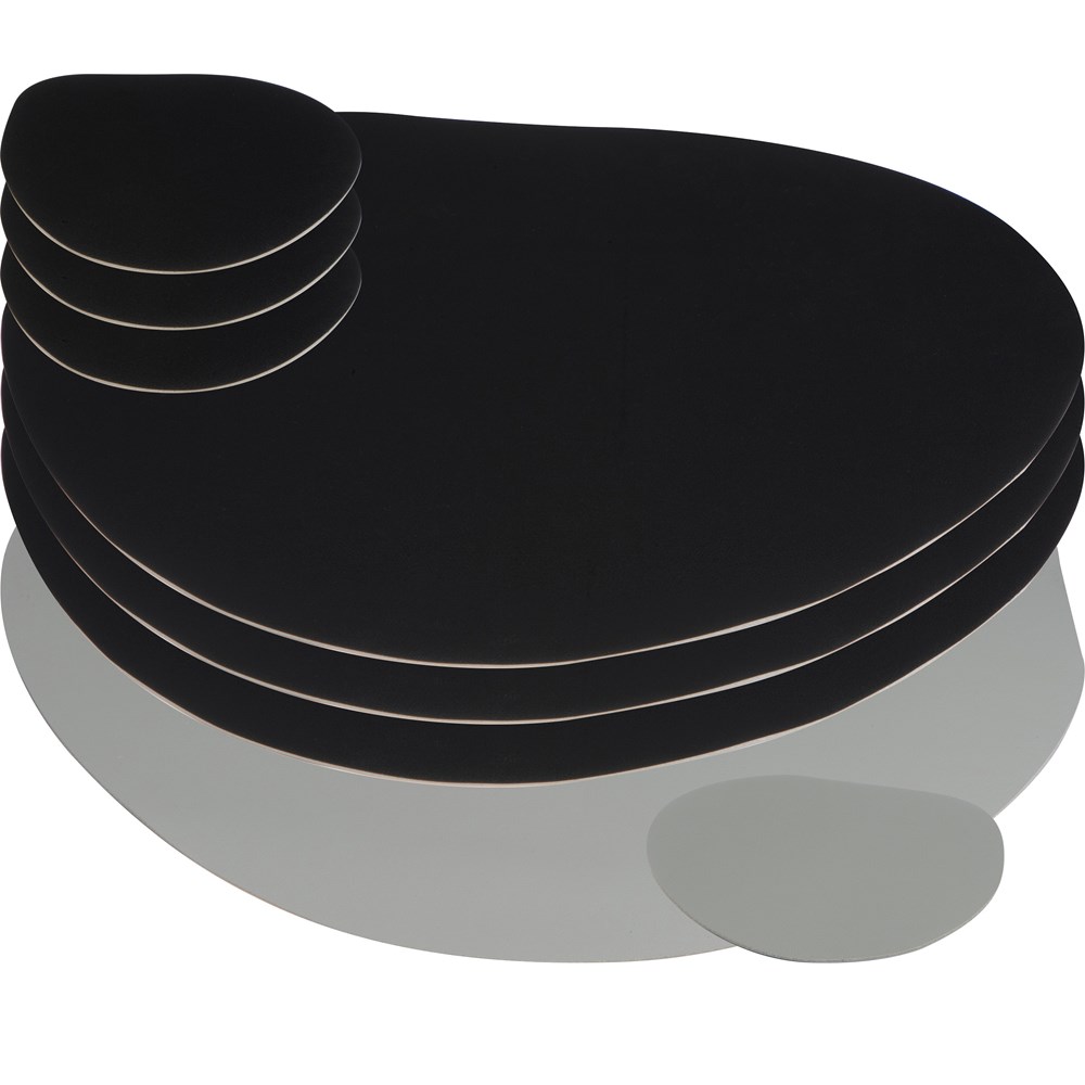8 teiliges Platzset MAXIMO - schwarz