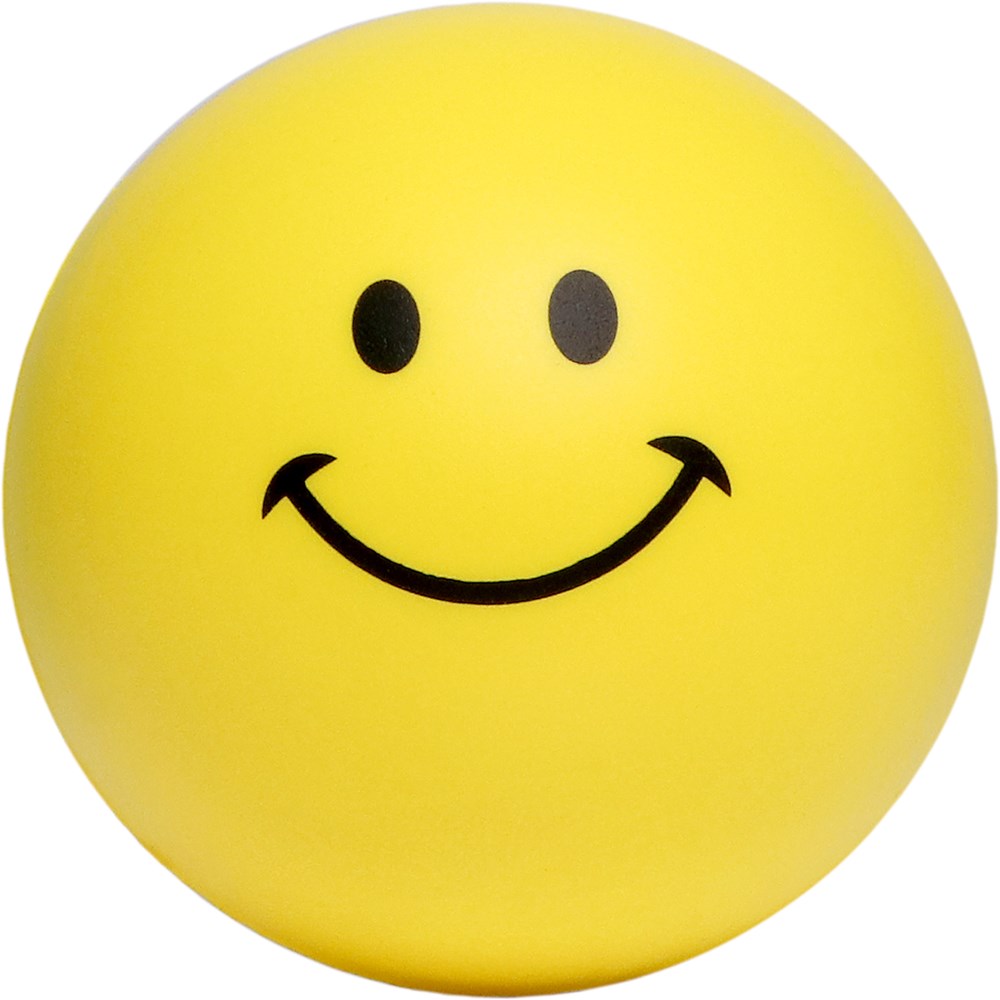 Ball Smile-Gesicht, gelb, one size