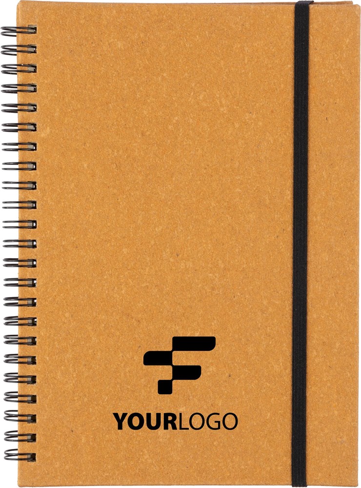 Notizbuch aus recyceltem Leder A5 Egon