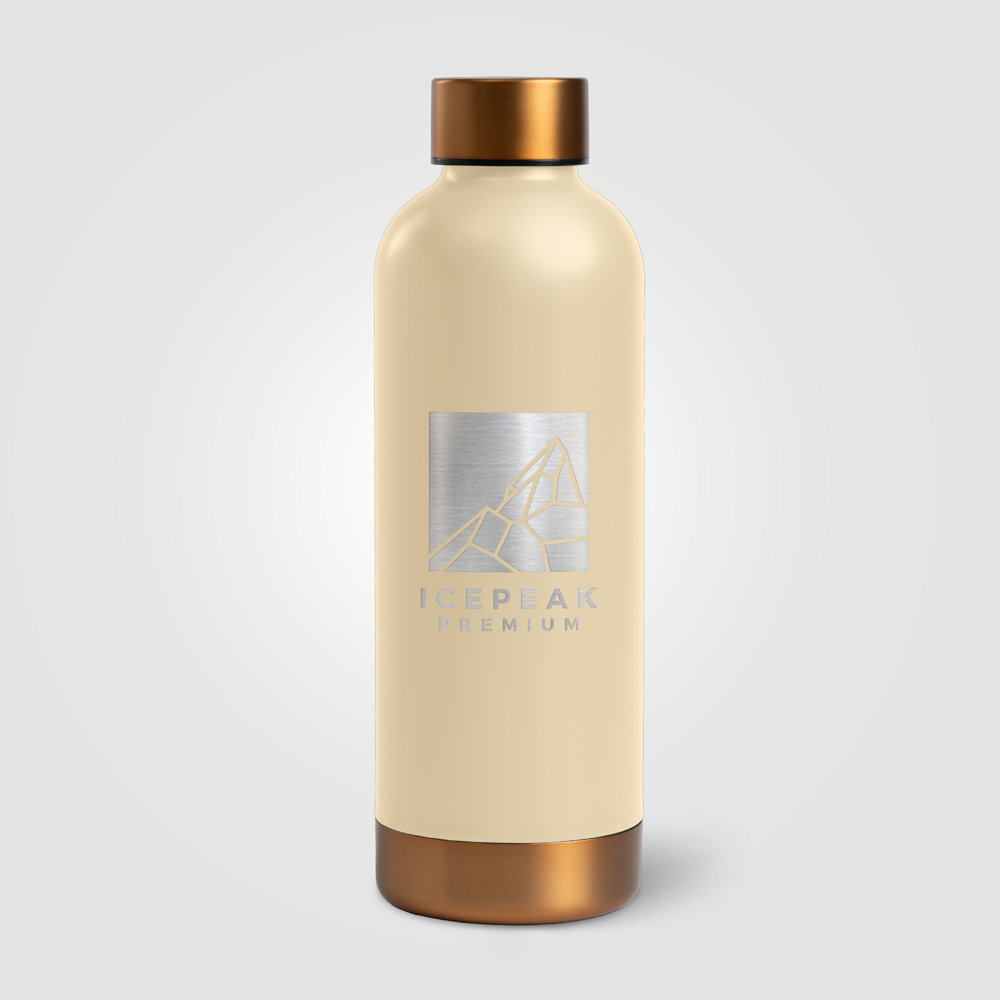 Astrid - 530 ml Edelstahlflasche - Doppelwandig - Cremefarben (#F2EBE7)