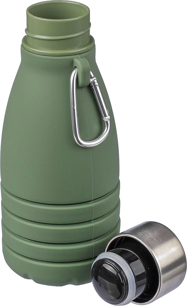 Faltbare Silikon-Trinkflasche 550 ml Erin Faltbare Silikon-Trinkflasche 550 ml Erin